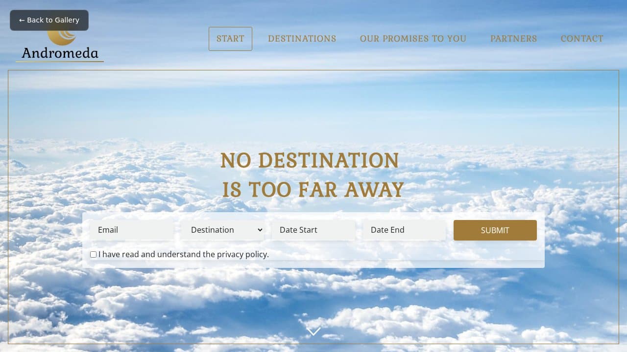 Andromeda template preview