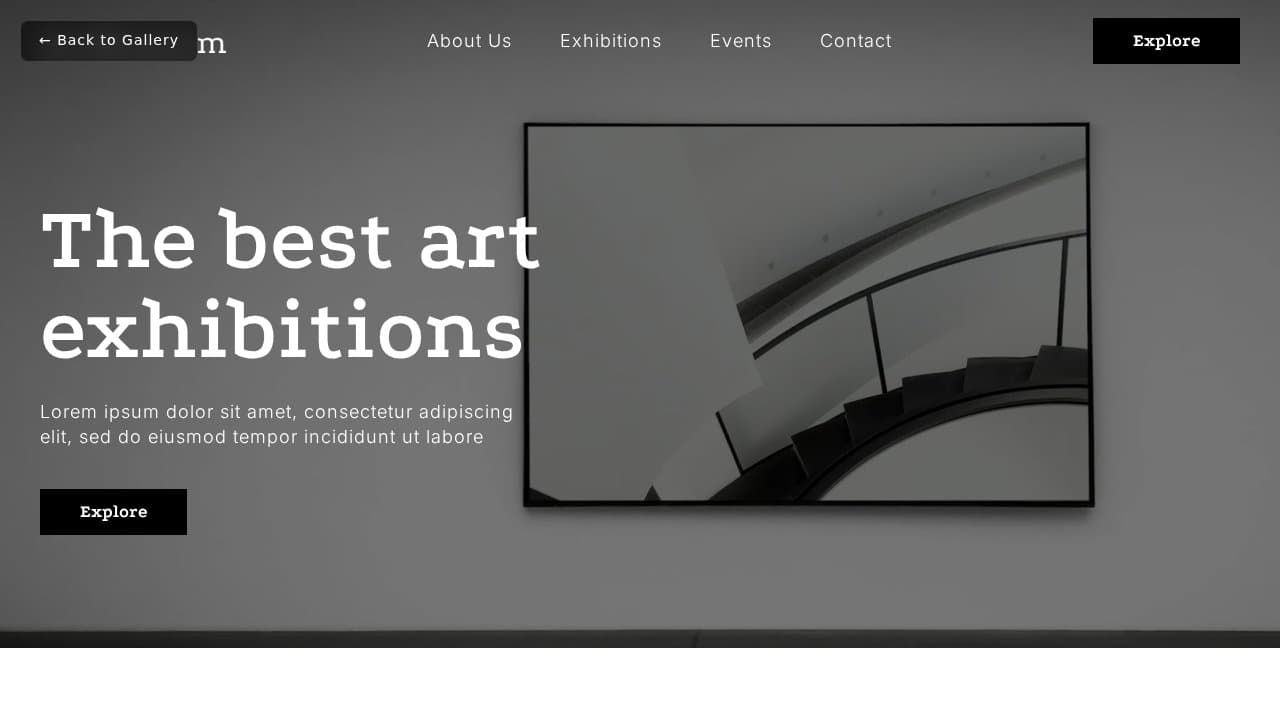 Art Museum template preview