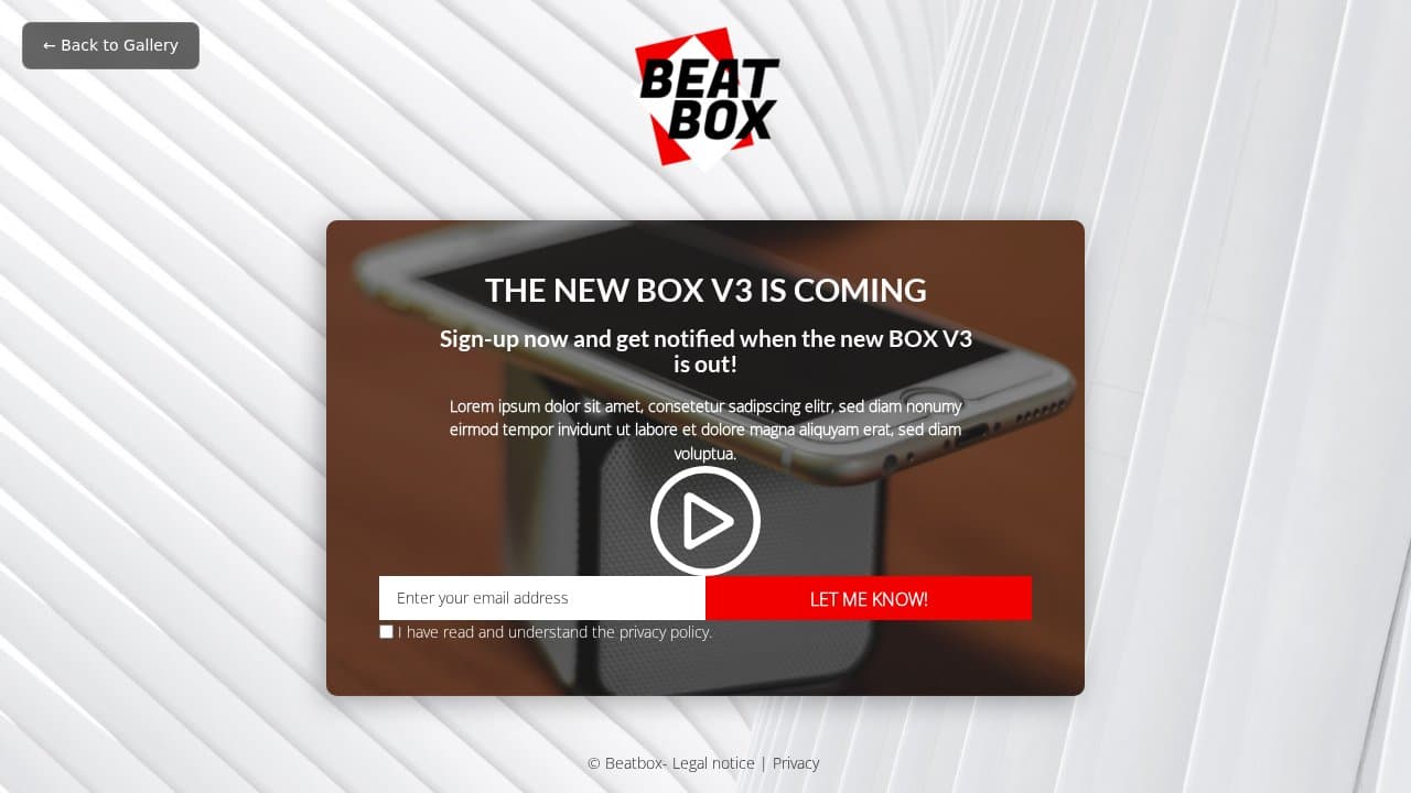 Beatbox template preview