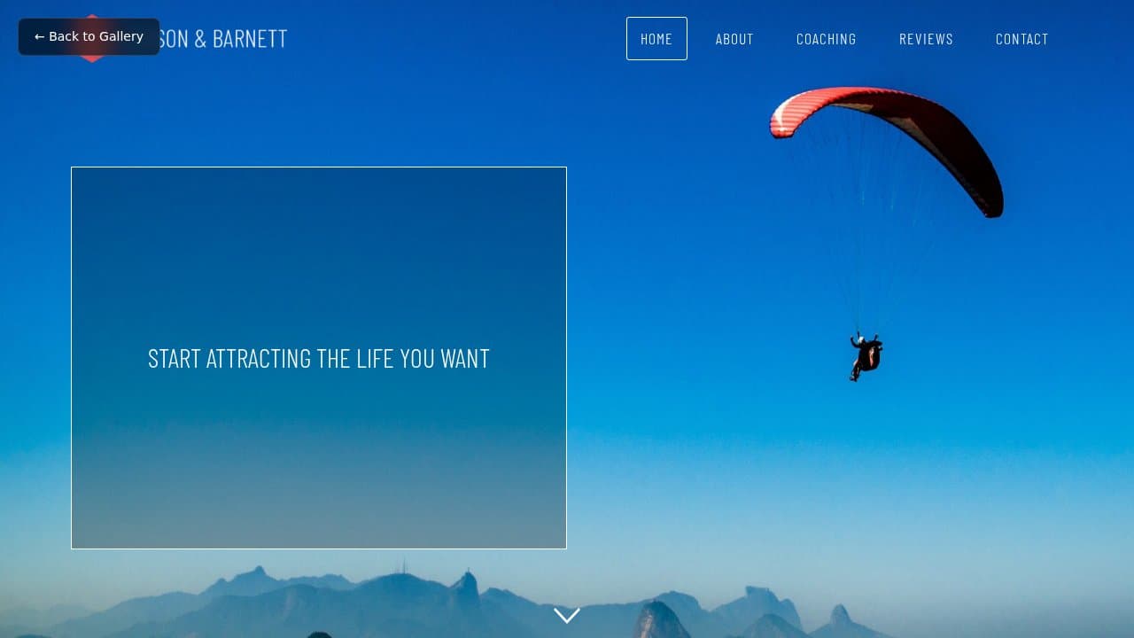 Benson & Barnett template preview