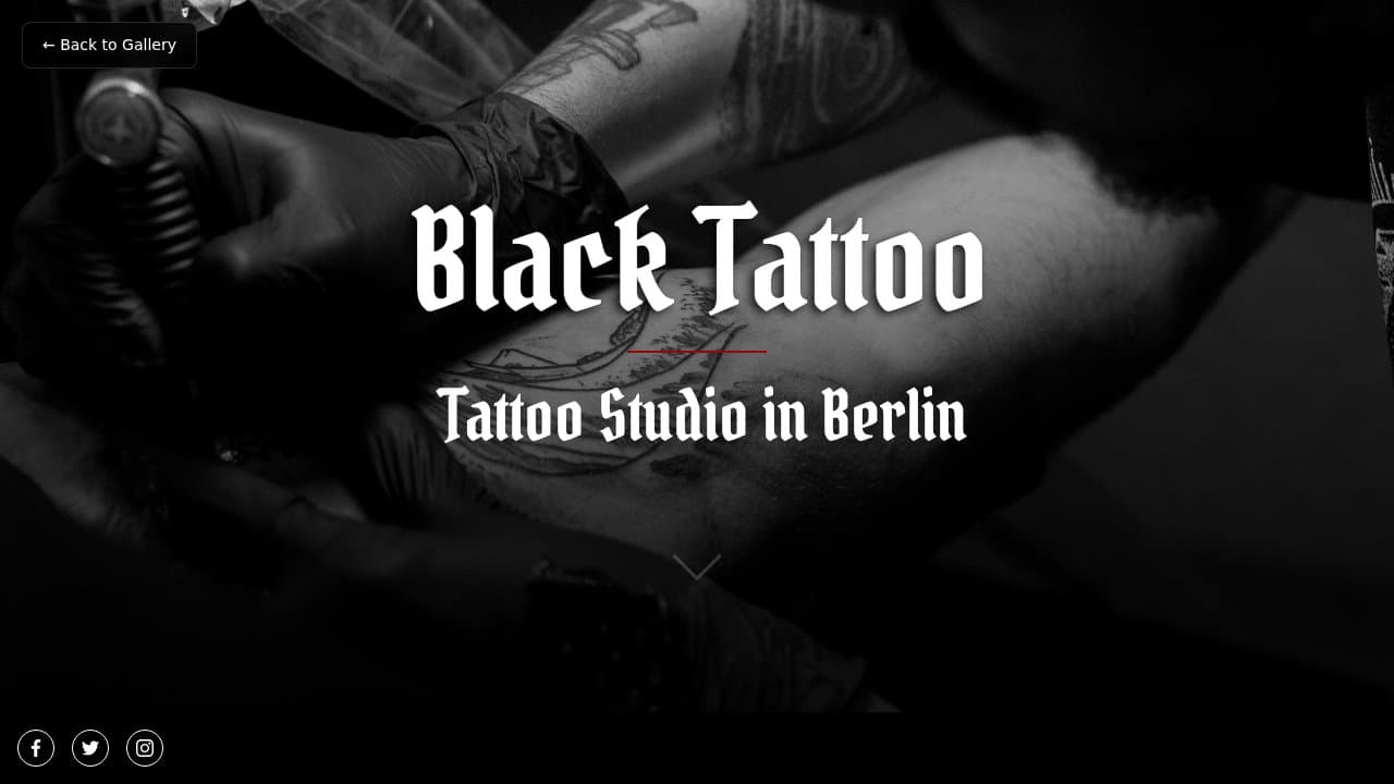 Black Tattoo template preview