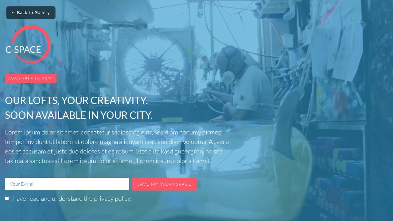C-Space template preview
