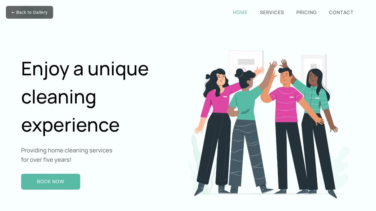 Cleaner template preview