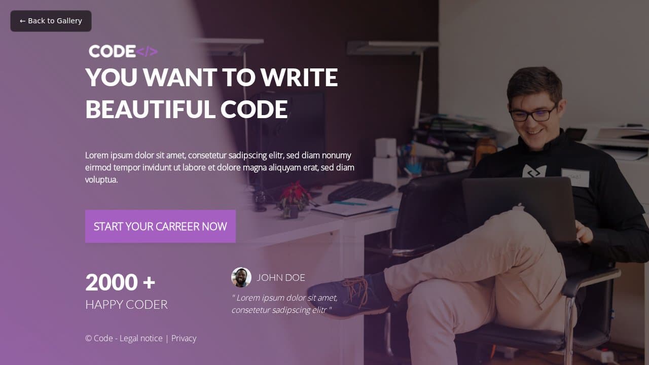 Code template preview