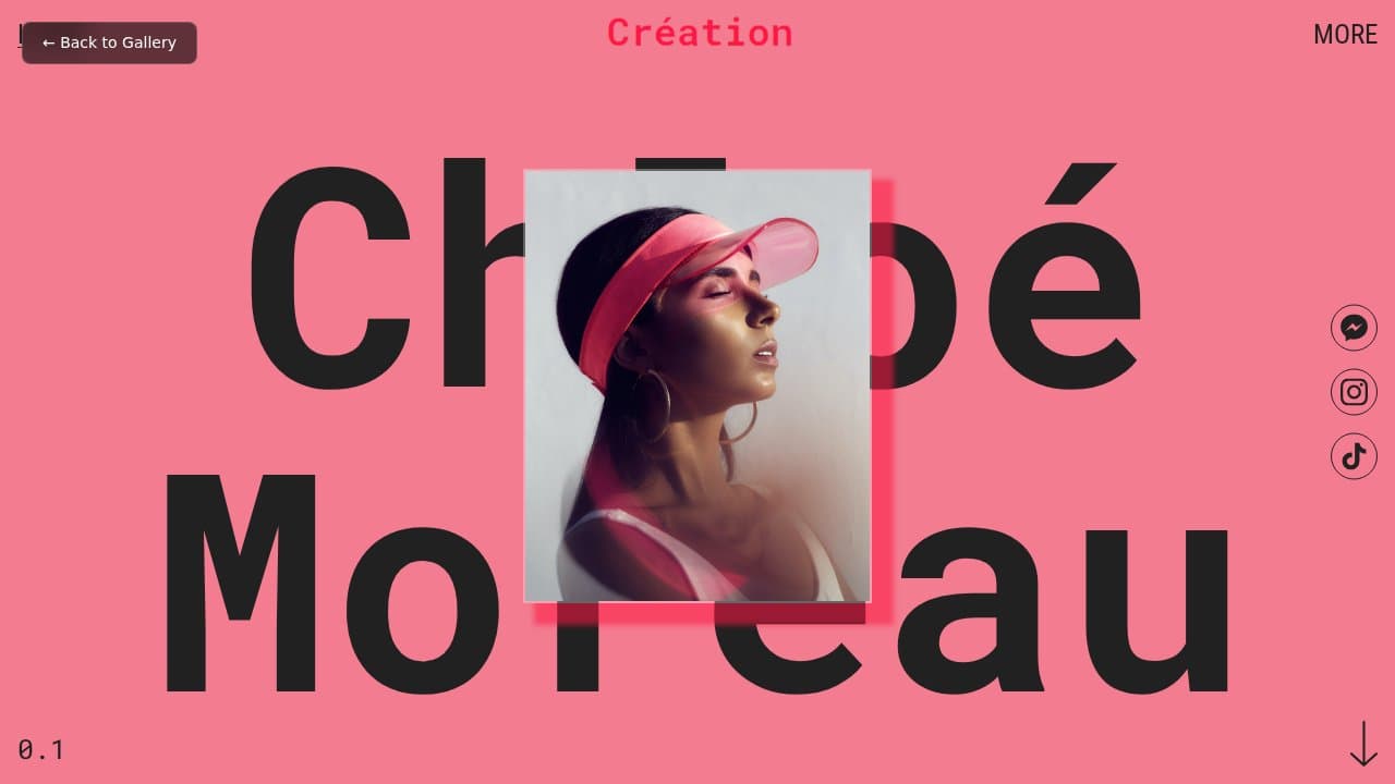 Creation template preview