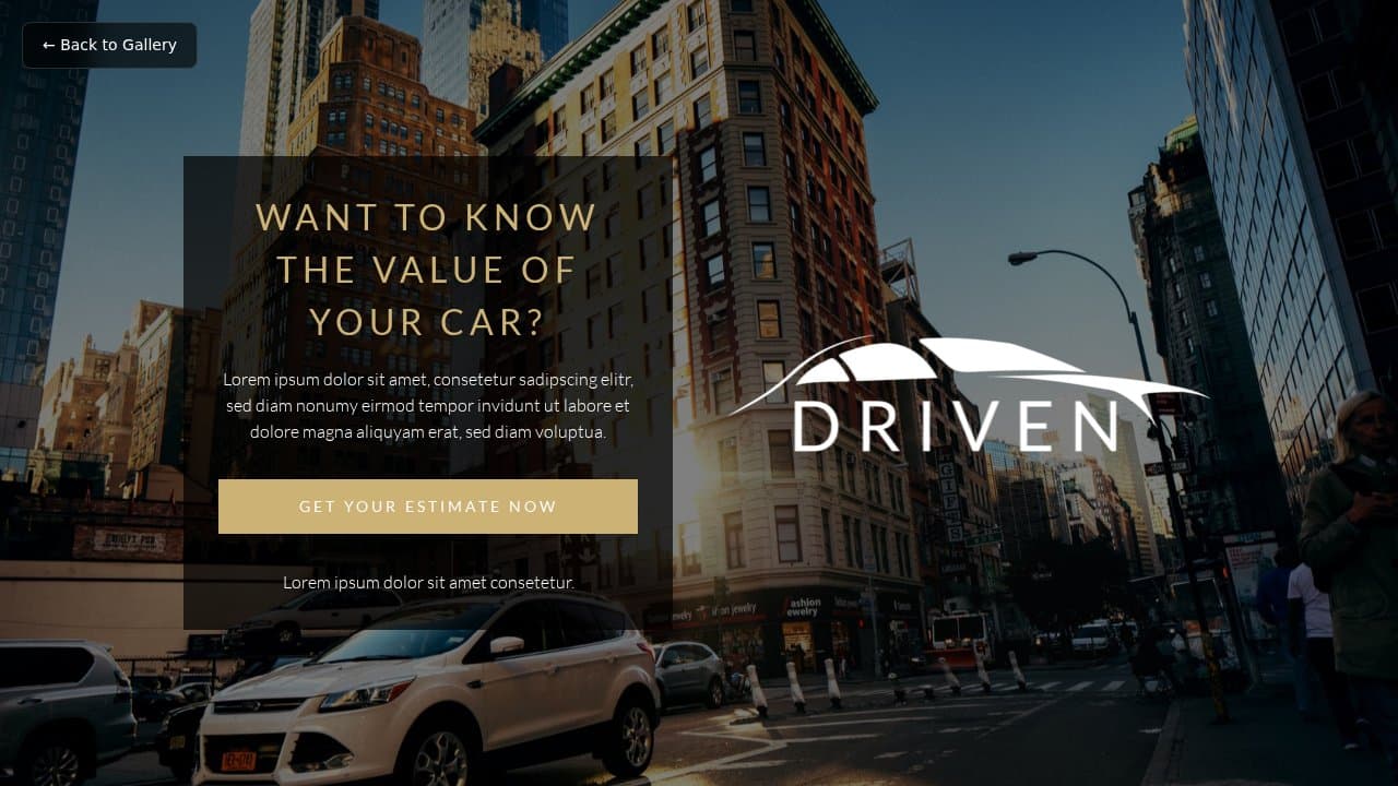 Driven template preview