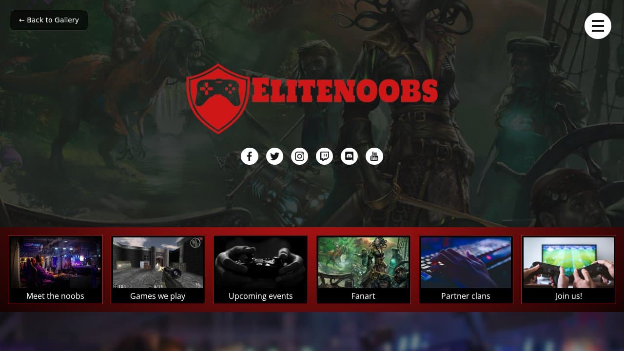 Elitenoobs template preview