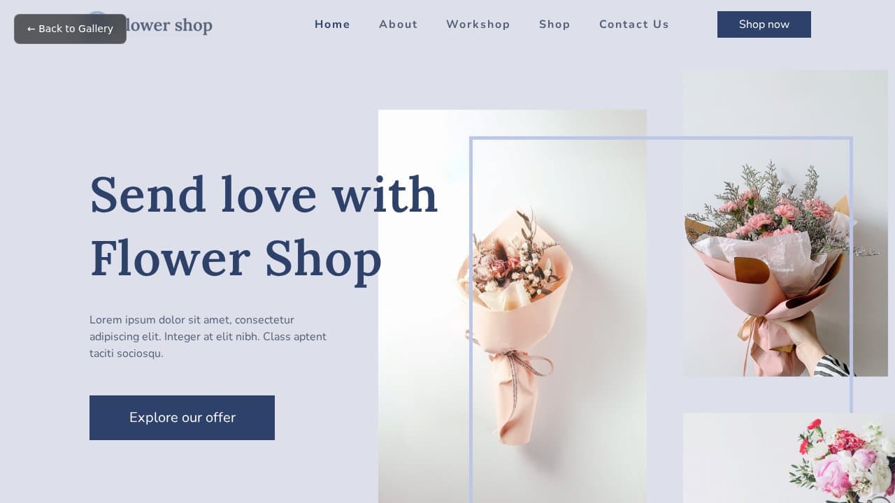 Flower Shop template preview