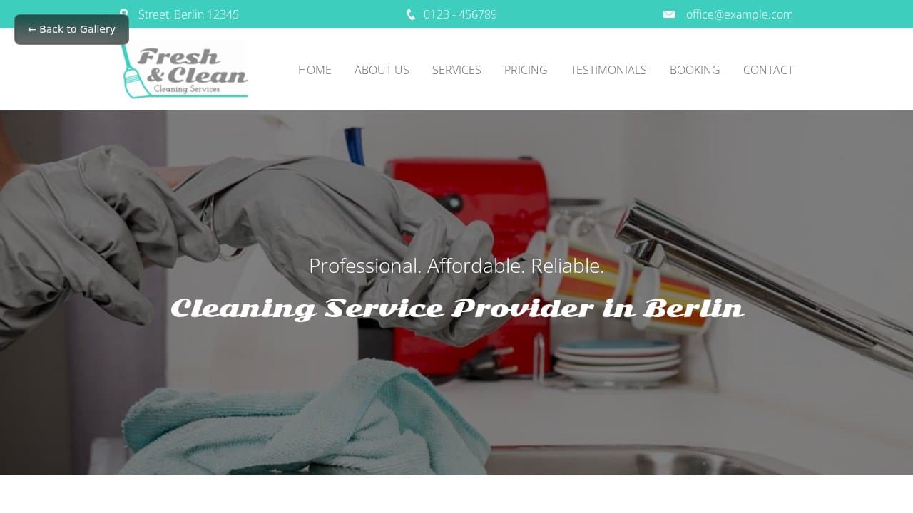 Fresh & Clean template preview