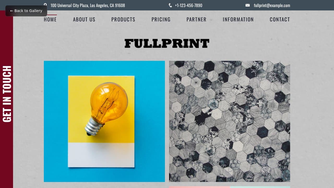 Fullprint template preview