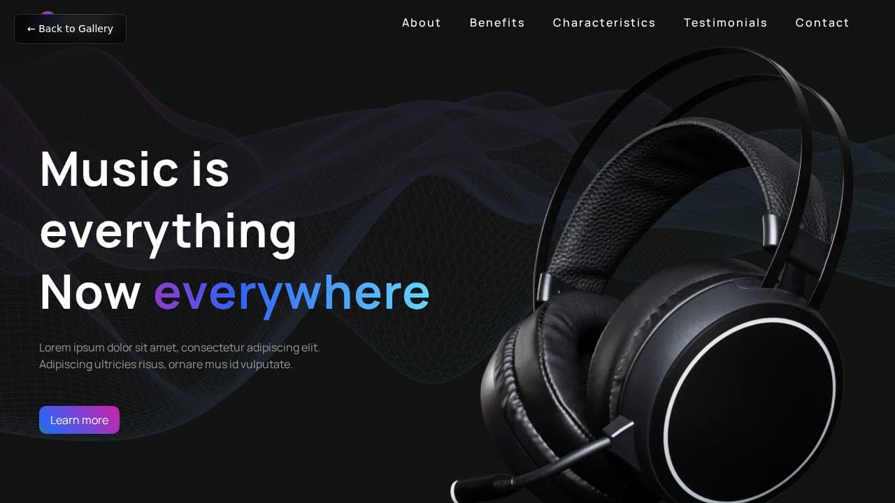 Gadgets template preview