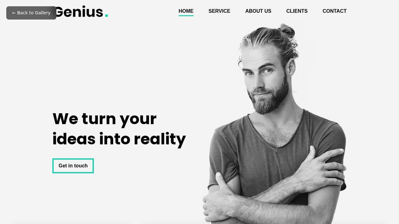 Genius template preview