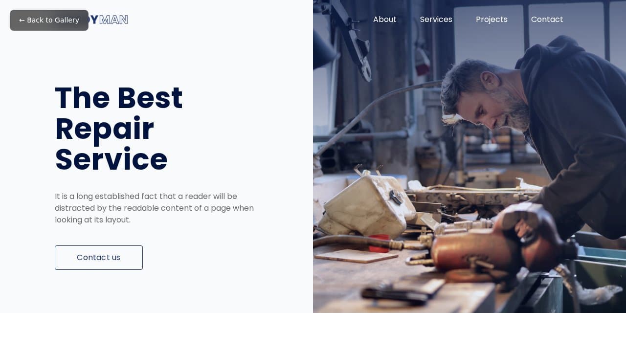 Handyman template preview