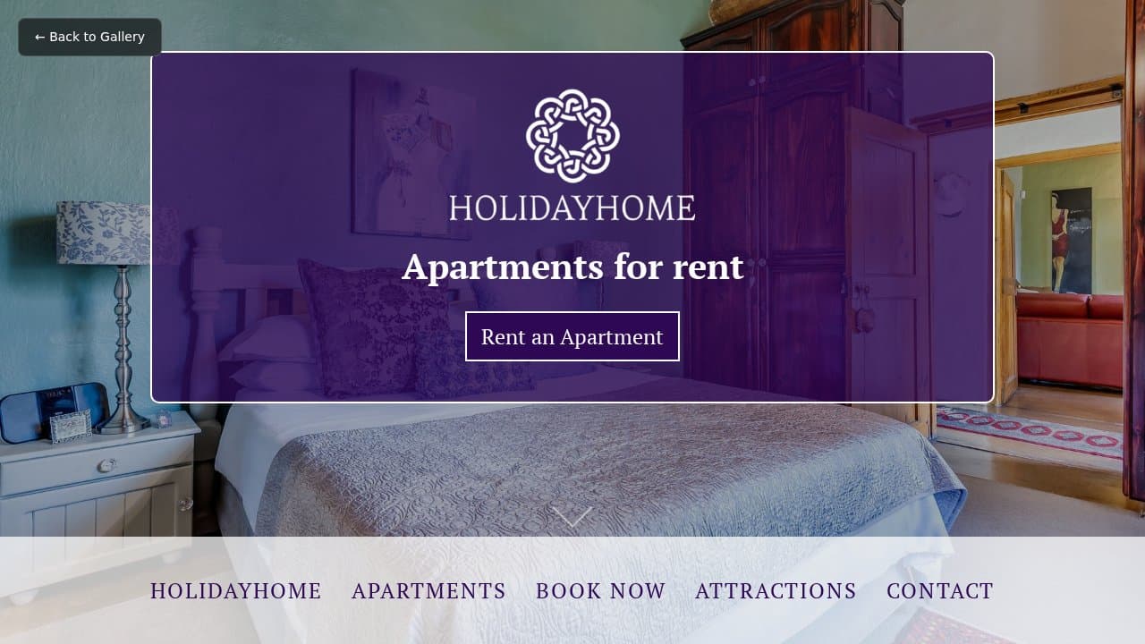 Holiday Home template preview