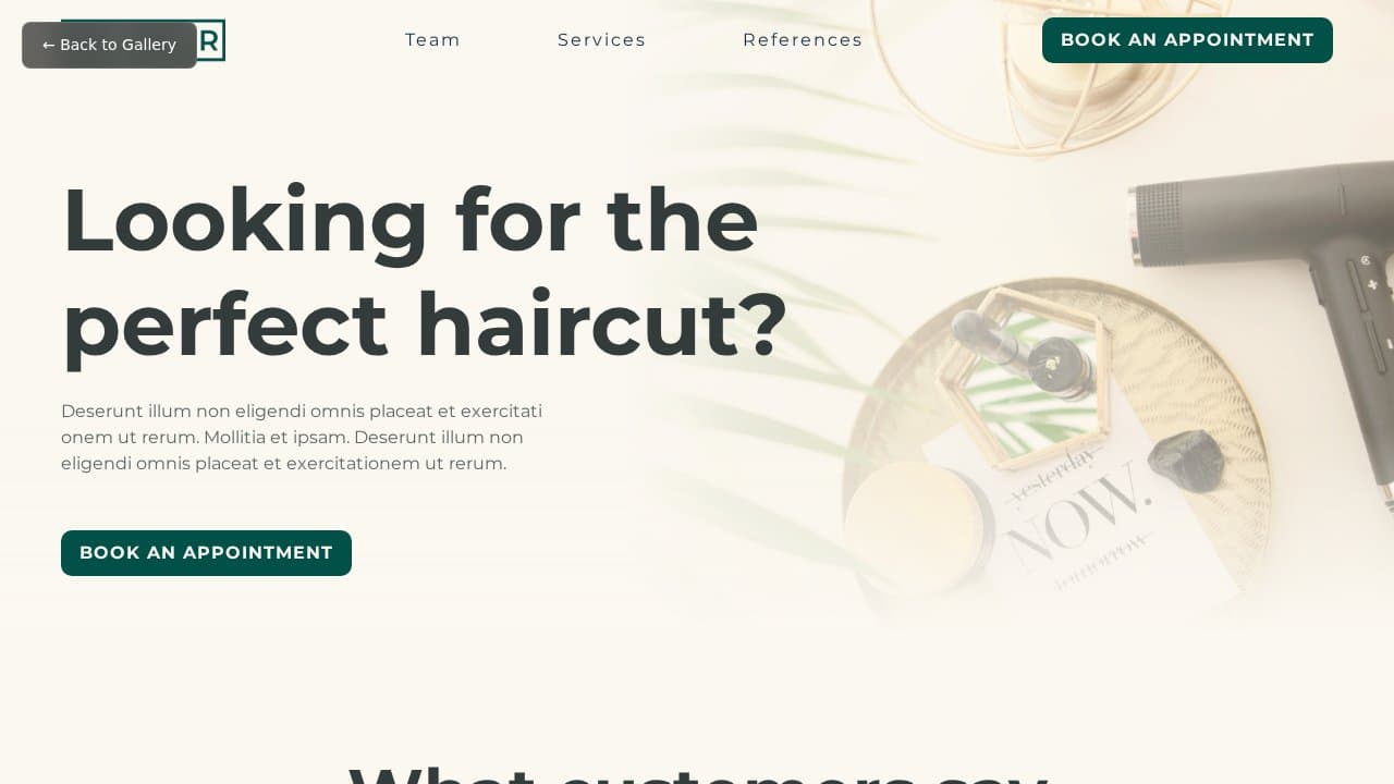 Le Hair template preview