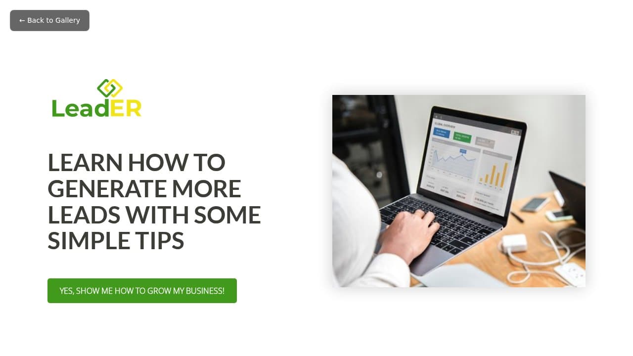LeadER template preview