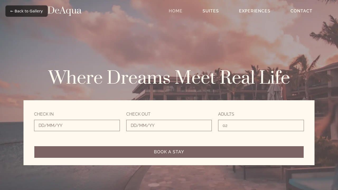 Lume De Aqua template preview