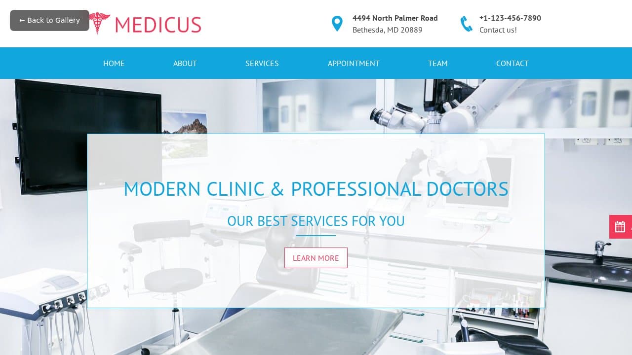 Medicus template preview
