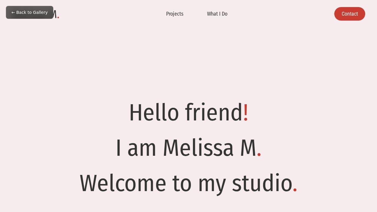 Melissa M template preview