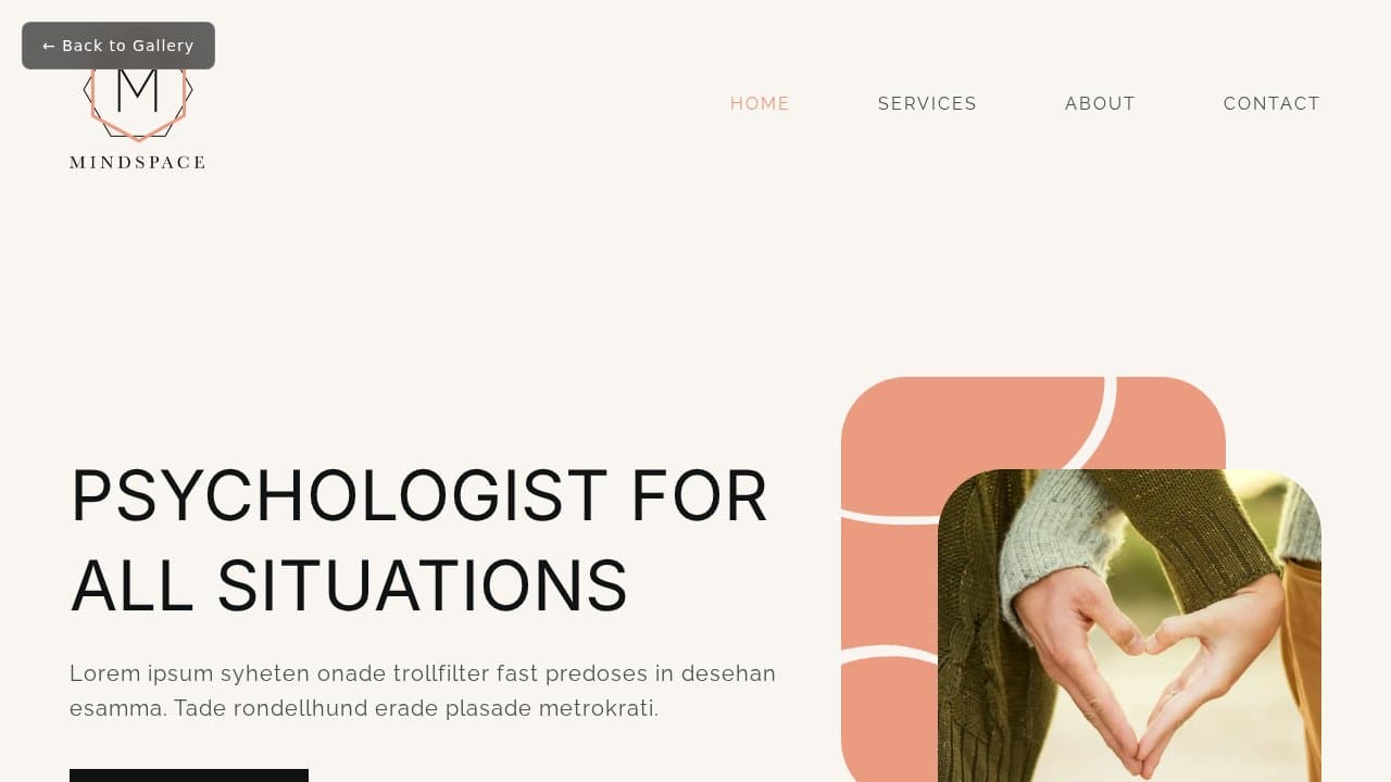 Mindspace template preview