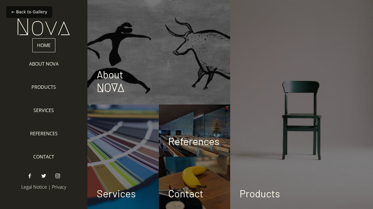 Nova template preview