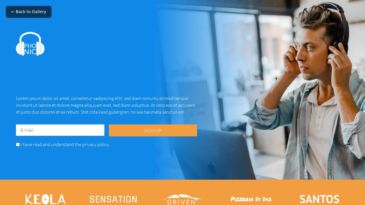 Phonic template preview