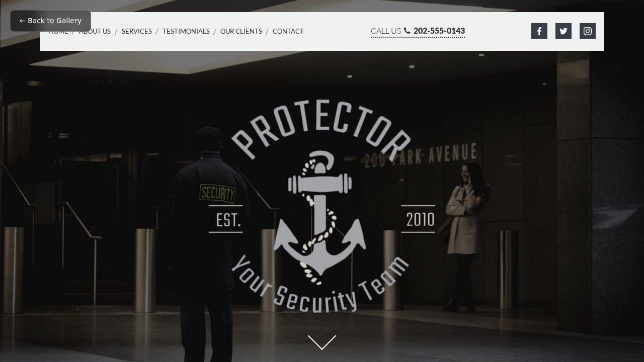 Protector template preview