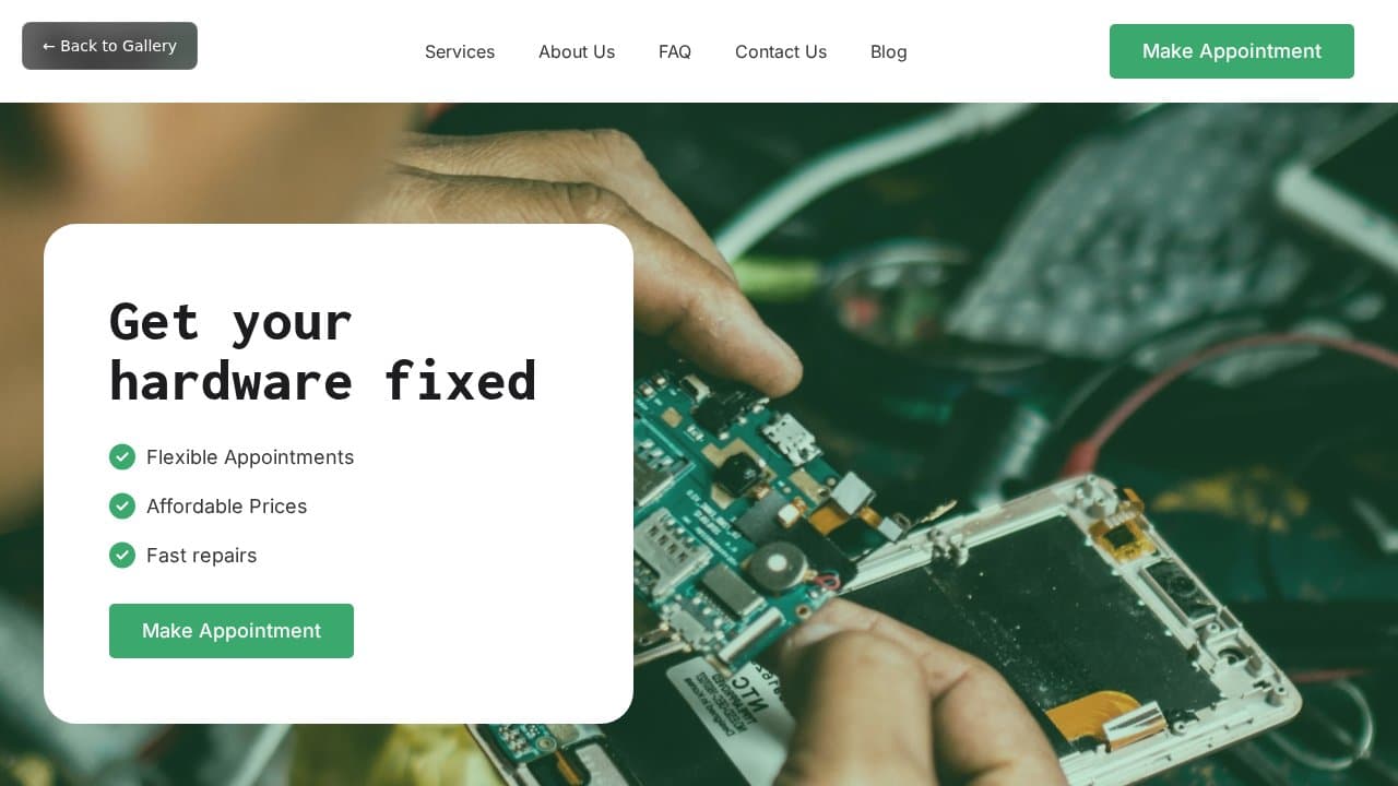 Repair IT template preview