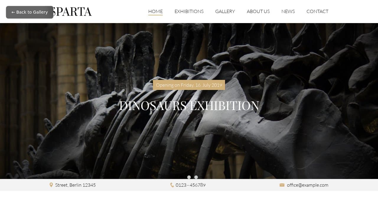 Sparta template preview