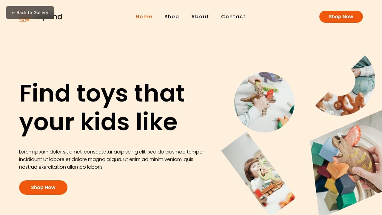 Toyland template preview