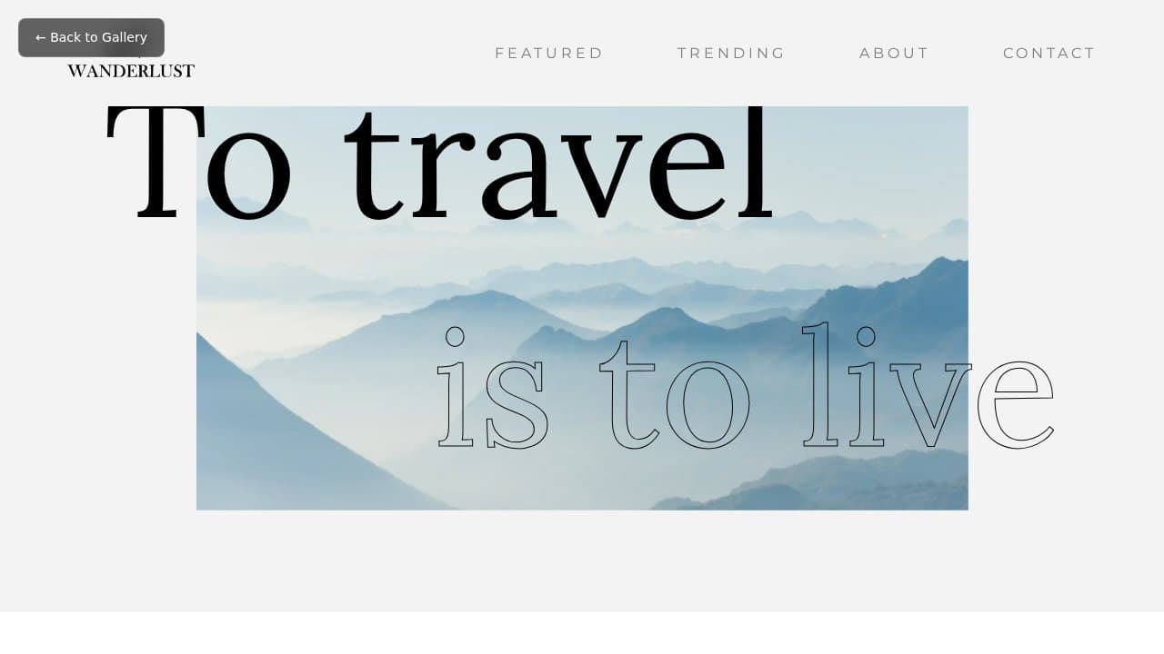 Wanderlust template preview