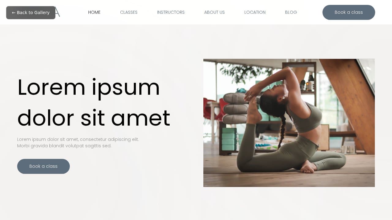 Yoga template preview